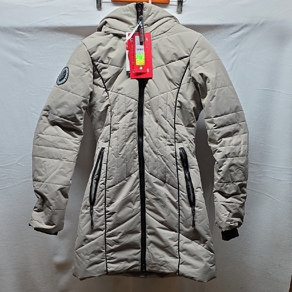 Canada Weathergear Jackets & Blazers - Canada Weathergeae Women's Hooded Quilted Puffer Coat - Gray